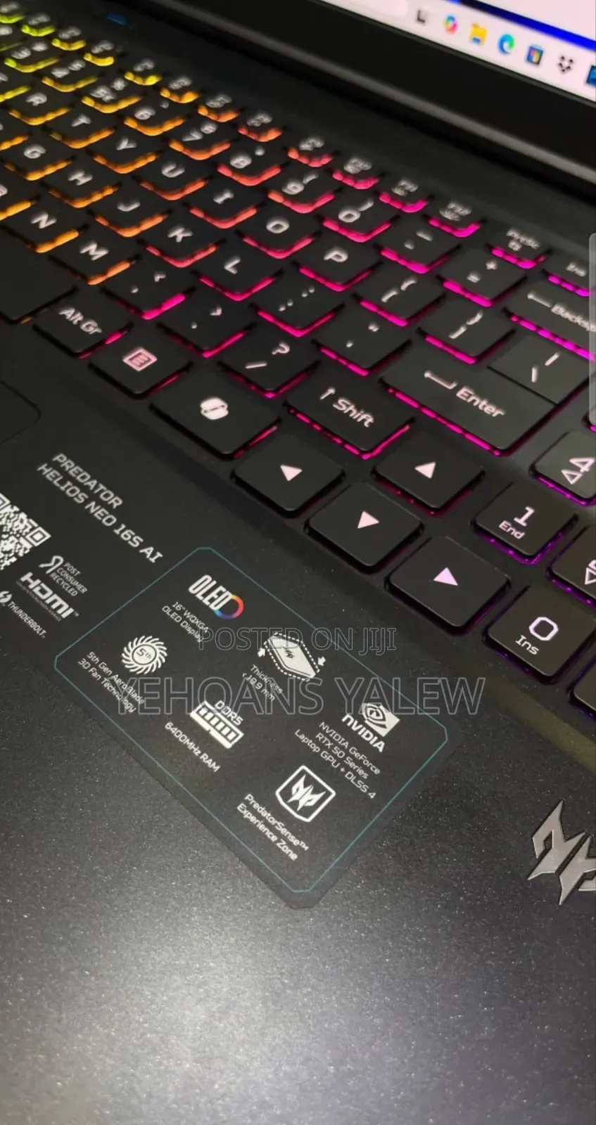 New Laptop Acer Predator Helios Neo 16 32GB Intel Core Ultra 9 SSD 1T