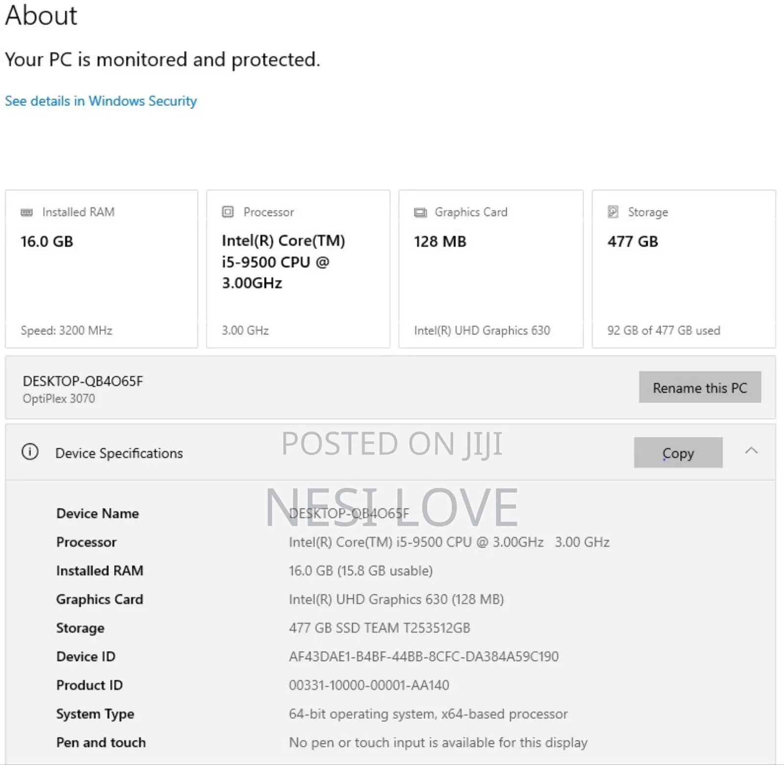 New Desktop Computer Dell OptiPlex 3070 16GB Intel Core I5 SSD 512GB