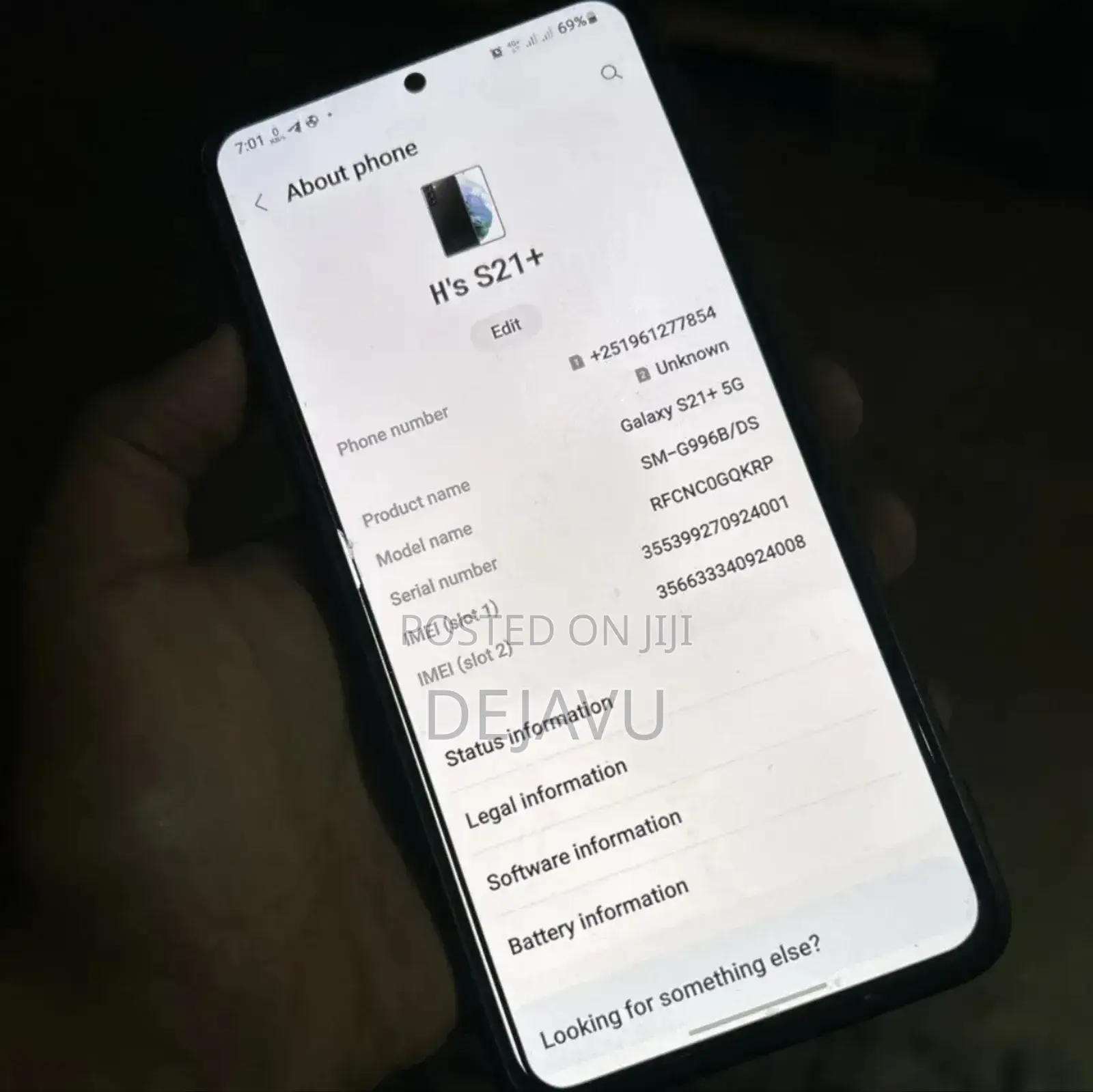 Samsung Galaxy S21+ 5G 256 GB Black