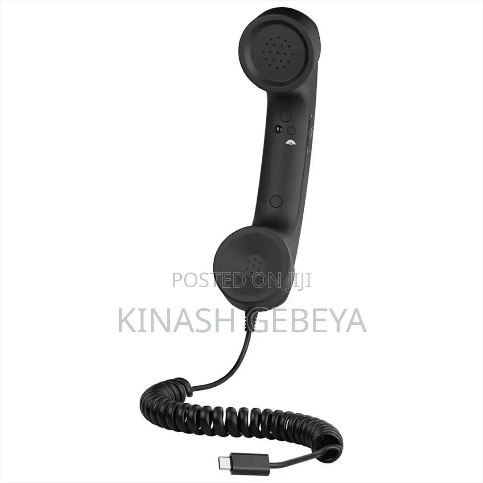 Porodo Classic Retro Phone Hand Set With Type C Connector