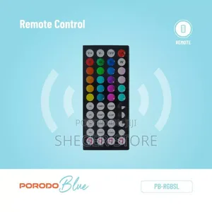 Orginal Porodo Blue Sound Reactive RGB Strip Light With Remote Control
