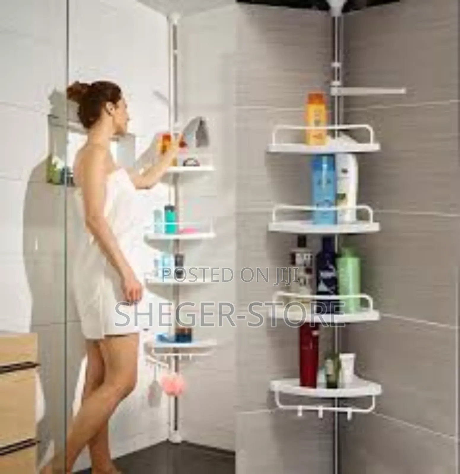 Stylish Design Adjustable Bathroom Corner Shelf