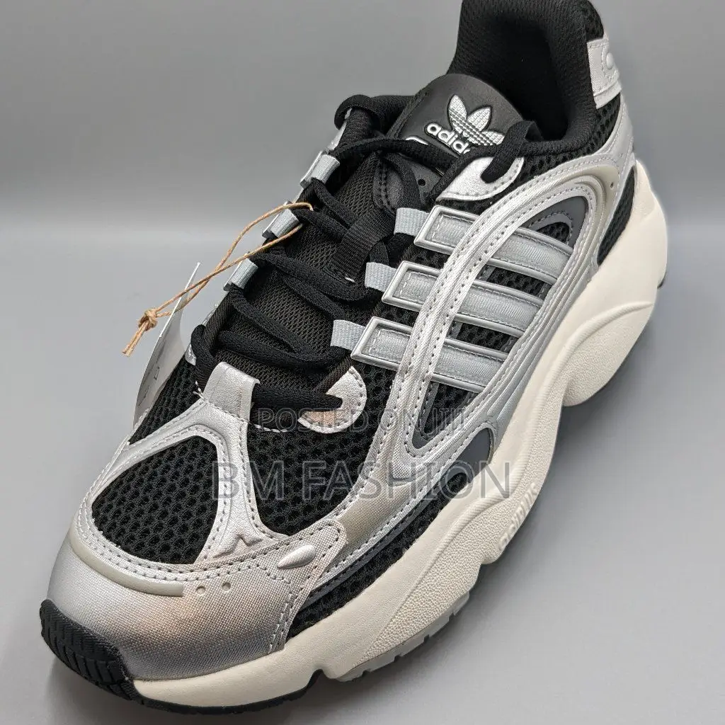 Adidas Women's 14 Ozmillen Mesh Retro 3 Black X Gray Sneakers Size 39