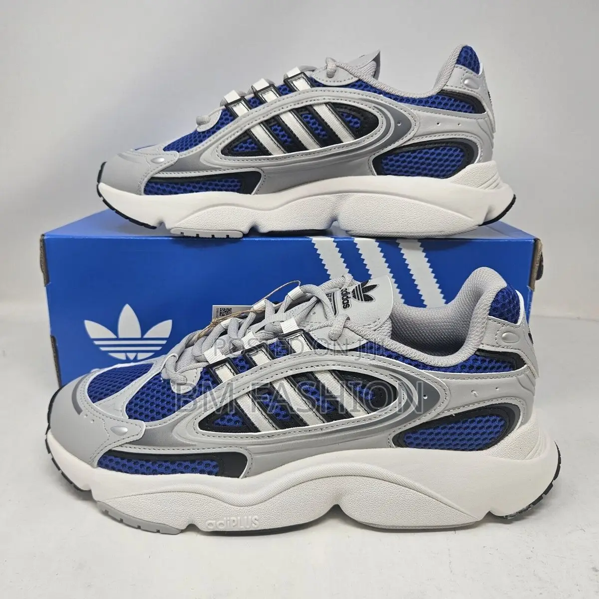 Adidas Women's 14 Ozmillen Mesh Retro 3 Black X Gray Sneakers Size 39