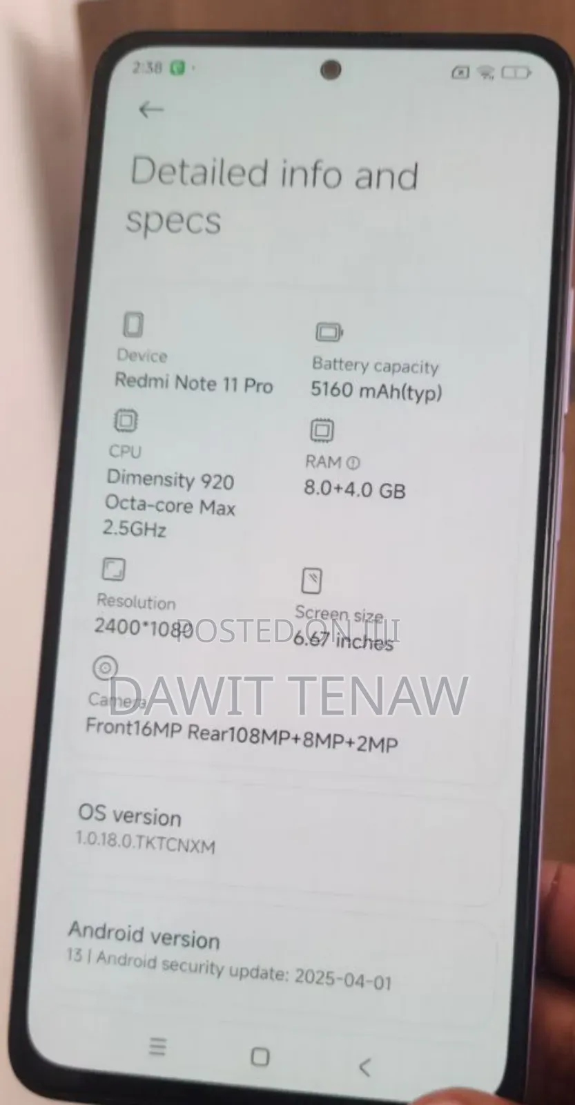 Xiaomi Redmi Note 11 Pro 5G 128 GB