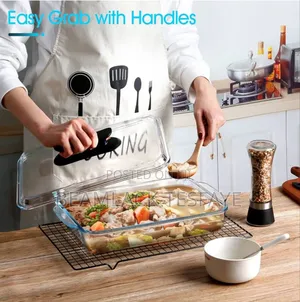 Oval Tempered Glass Casserole