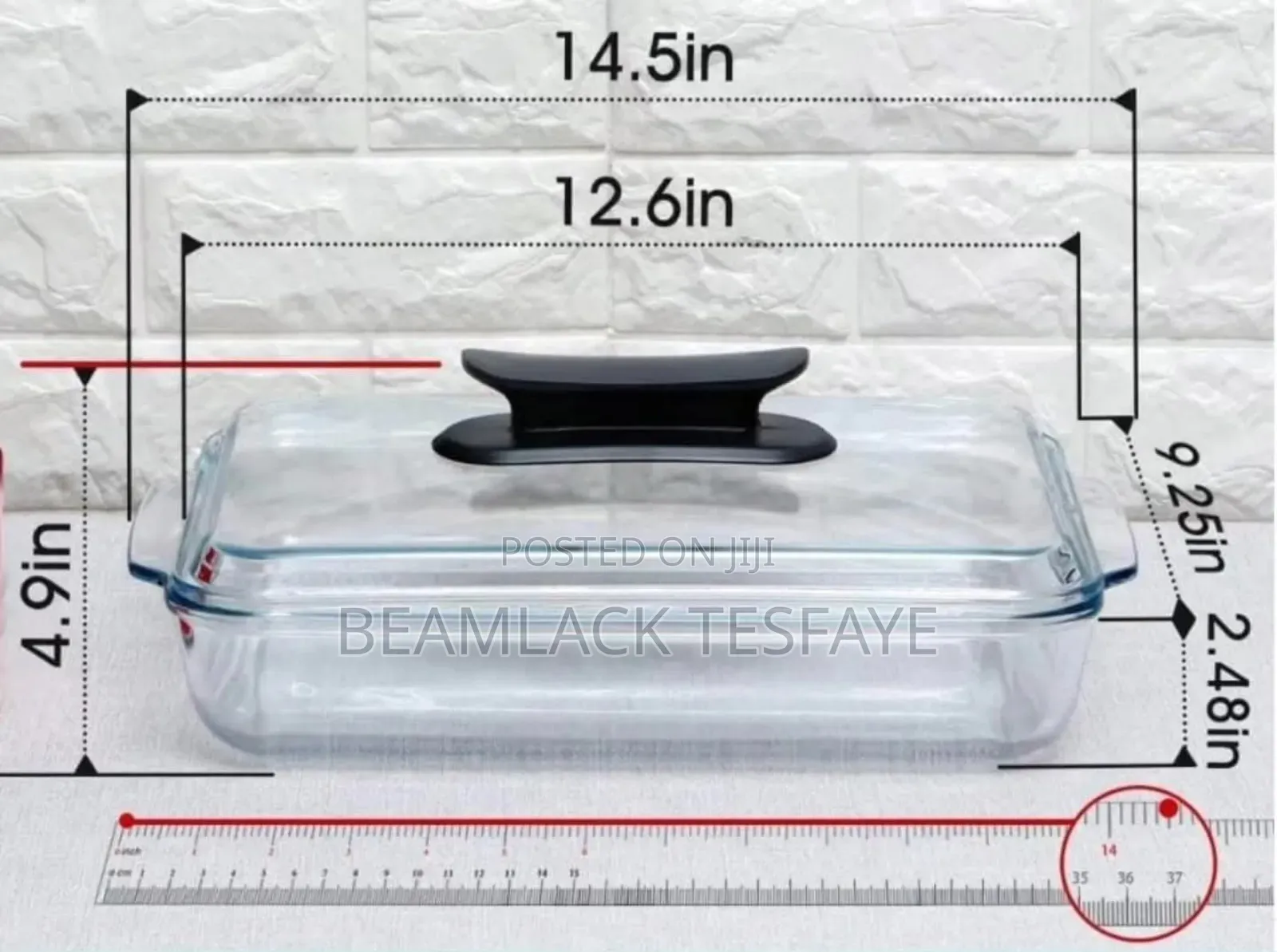 Oval Tempered Glass Casserole