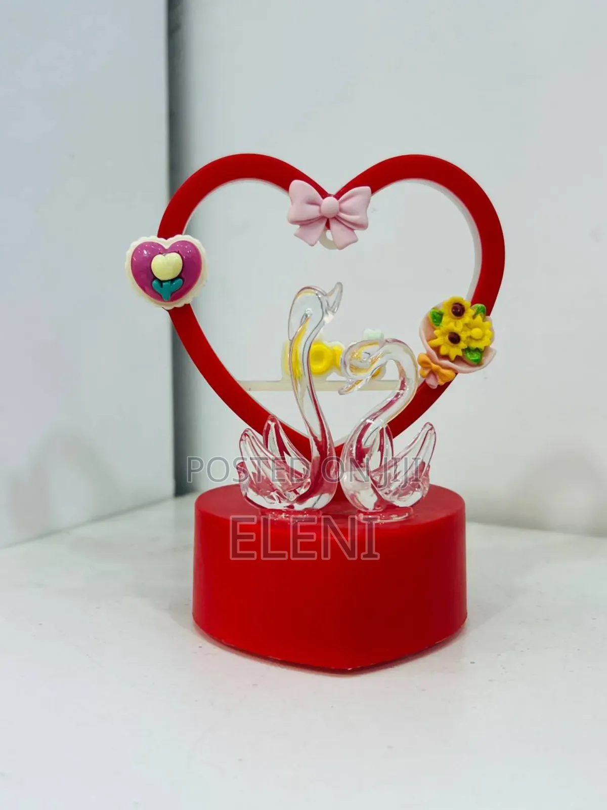 Romantic Heart Shaped Swan