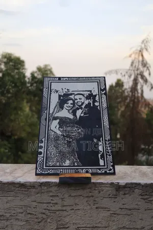 Wood Engraved Picture And Custom Logos