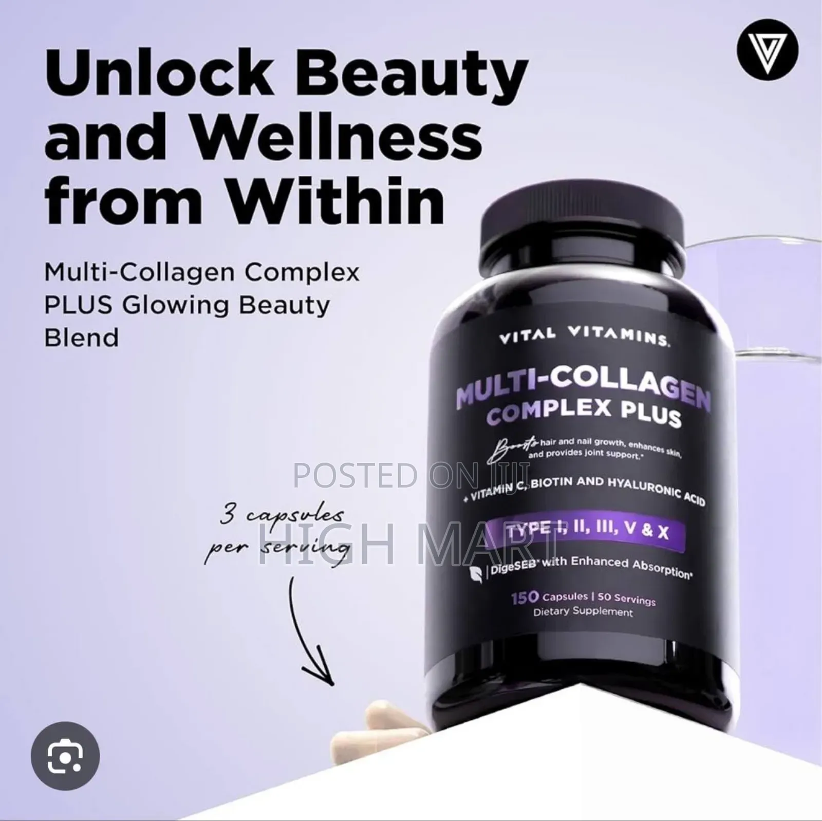 Vital Vitamins Multi Collagen Comolex Plus