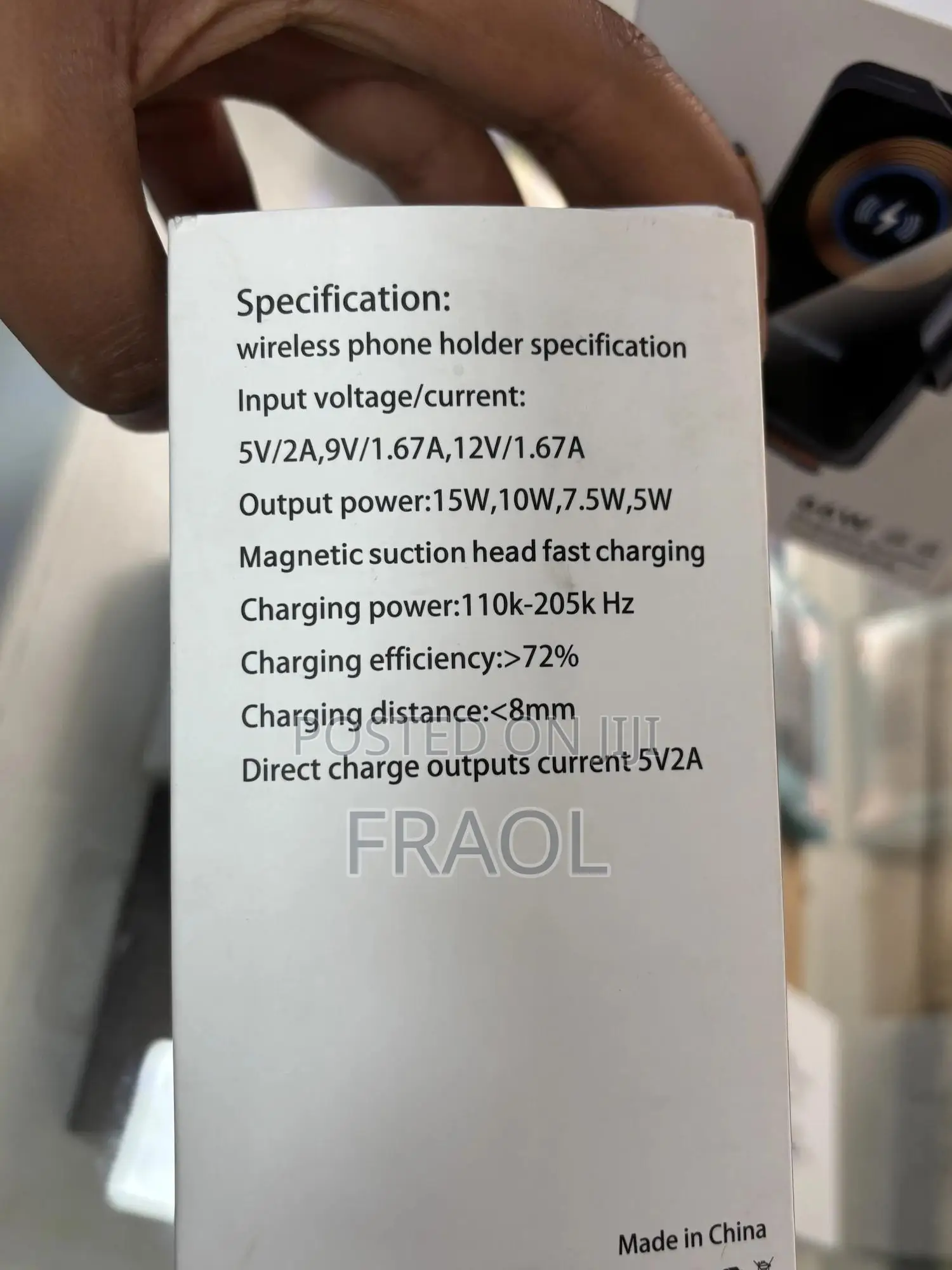 F2 Car Charger and Holder