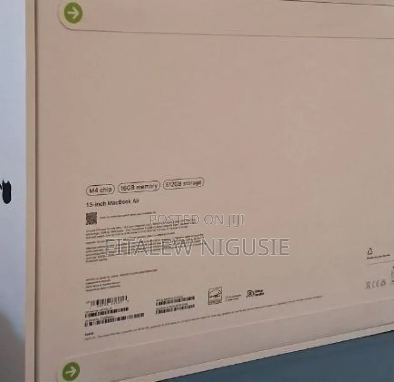 New Laptop Apple MacBook Air 2025 M4 13-Inch 16GB Apple M4 SSD 512GB