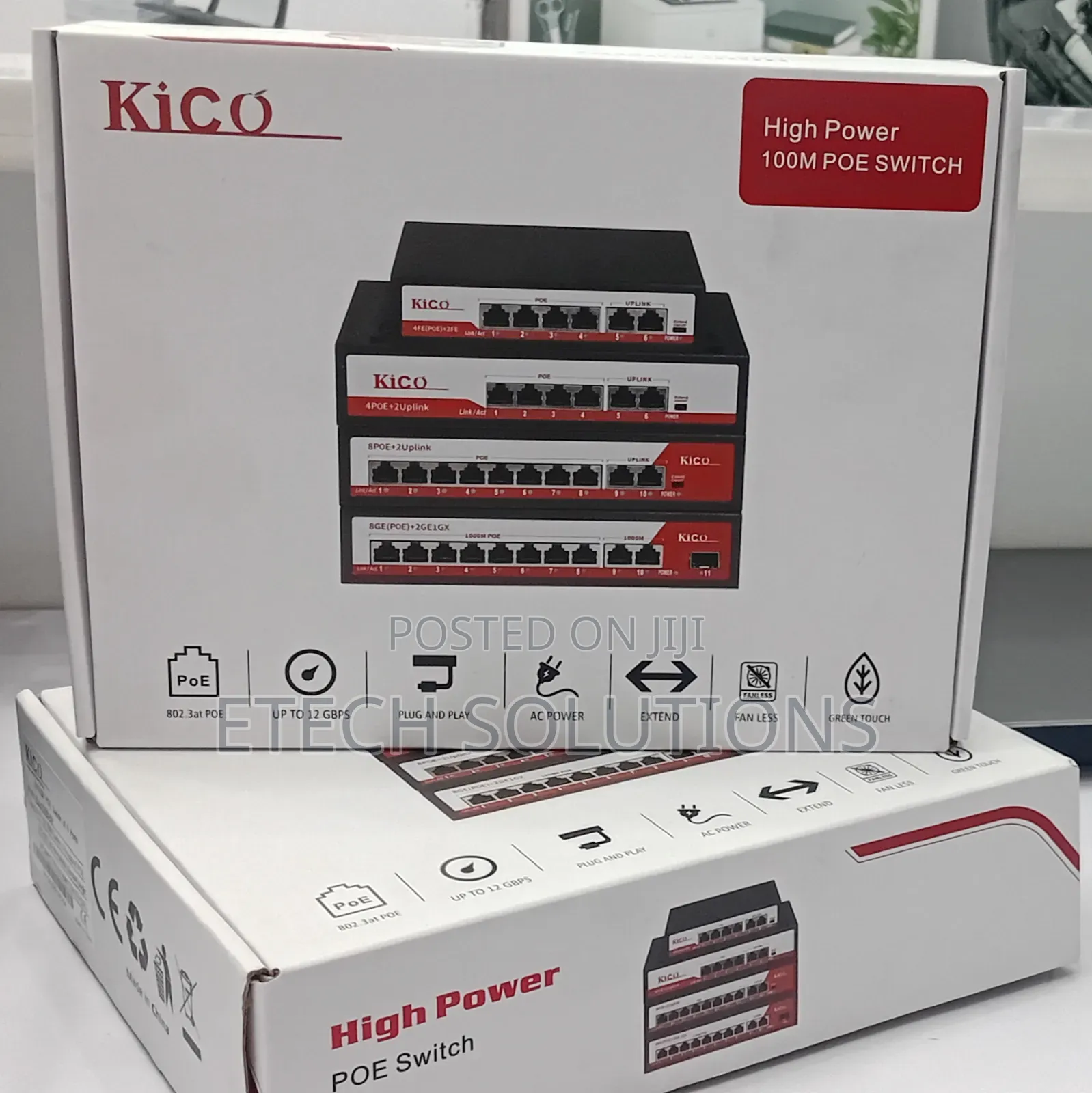 Kico 8 Port Poe Swith 2 Up Link