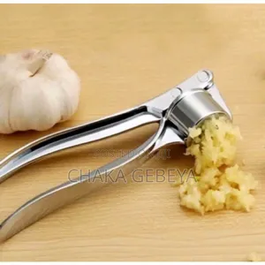 Professional Stainless Steel Garlic Press Crusher - Heavy Duty,