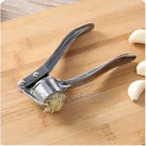 Professional Stainless Steel Garlic Press Crusher - Heavy Duty,