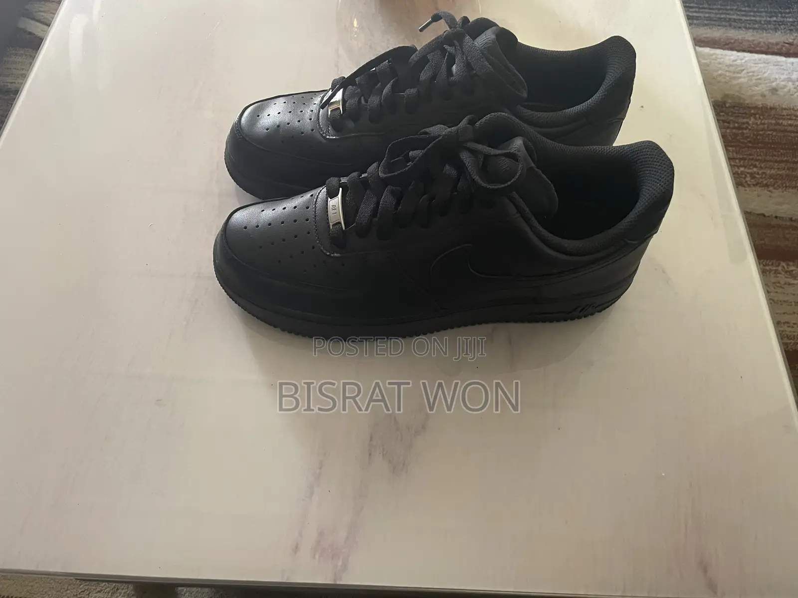 Black Nike Air Force 1s