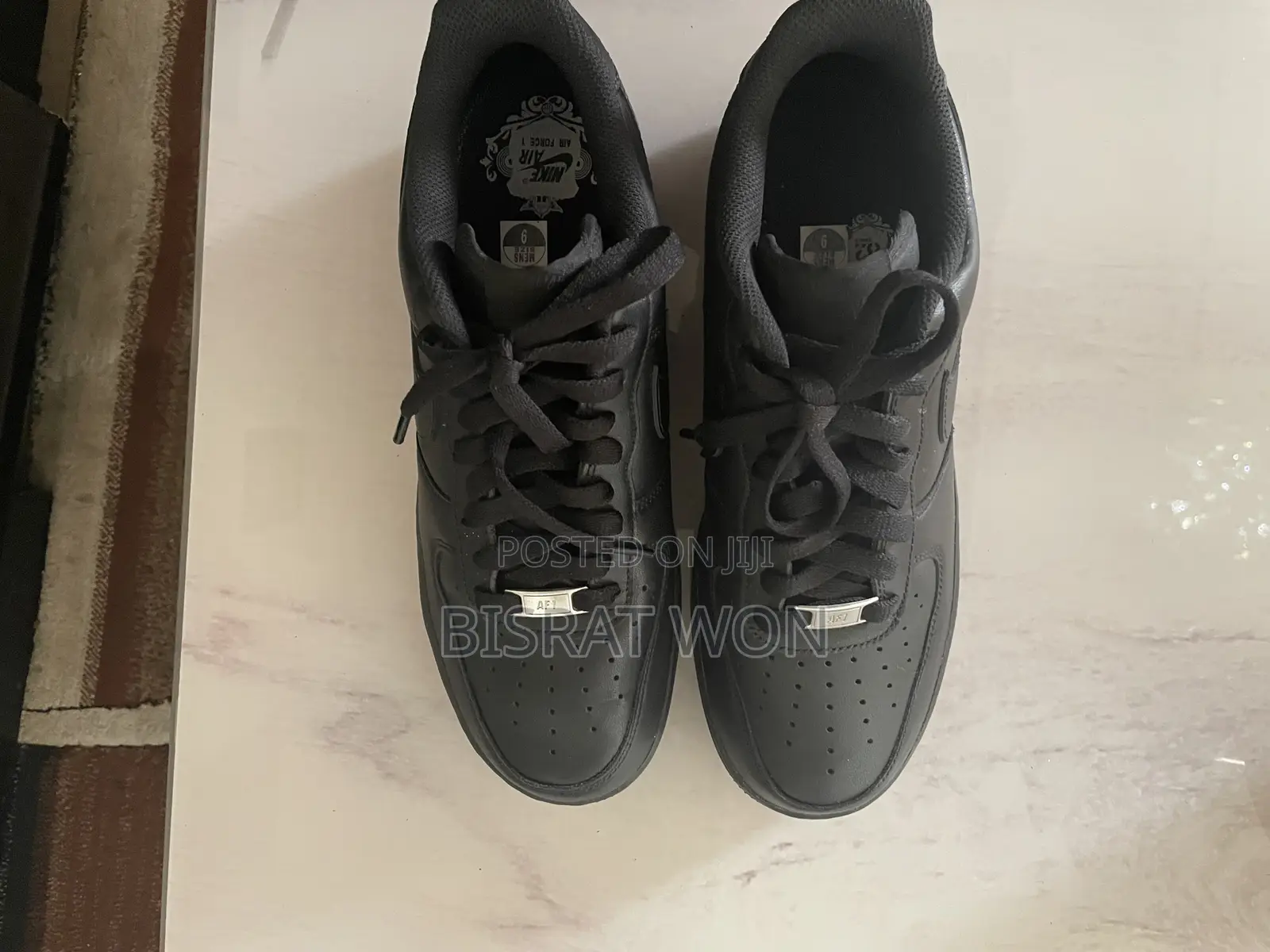 Black Nike Air Force 1s