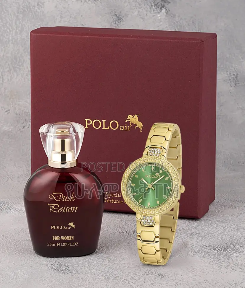 Polo Women's Wristwatch + 55 Ml Perfume Gift Box Set Combination