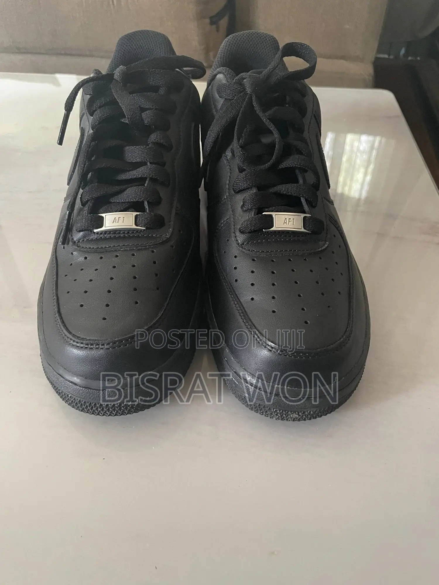 Black Nike Air Force 1s