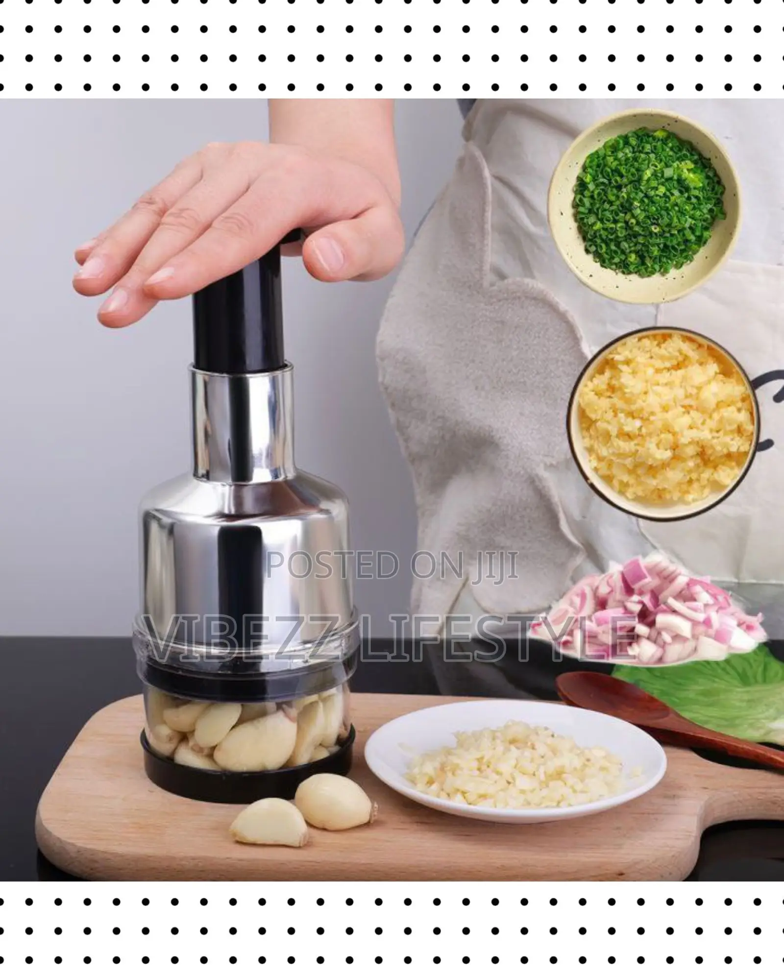 Manual Garlic And Vegetable Chopper