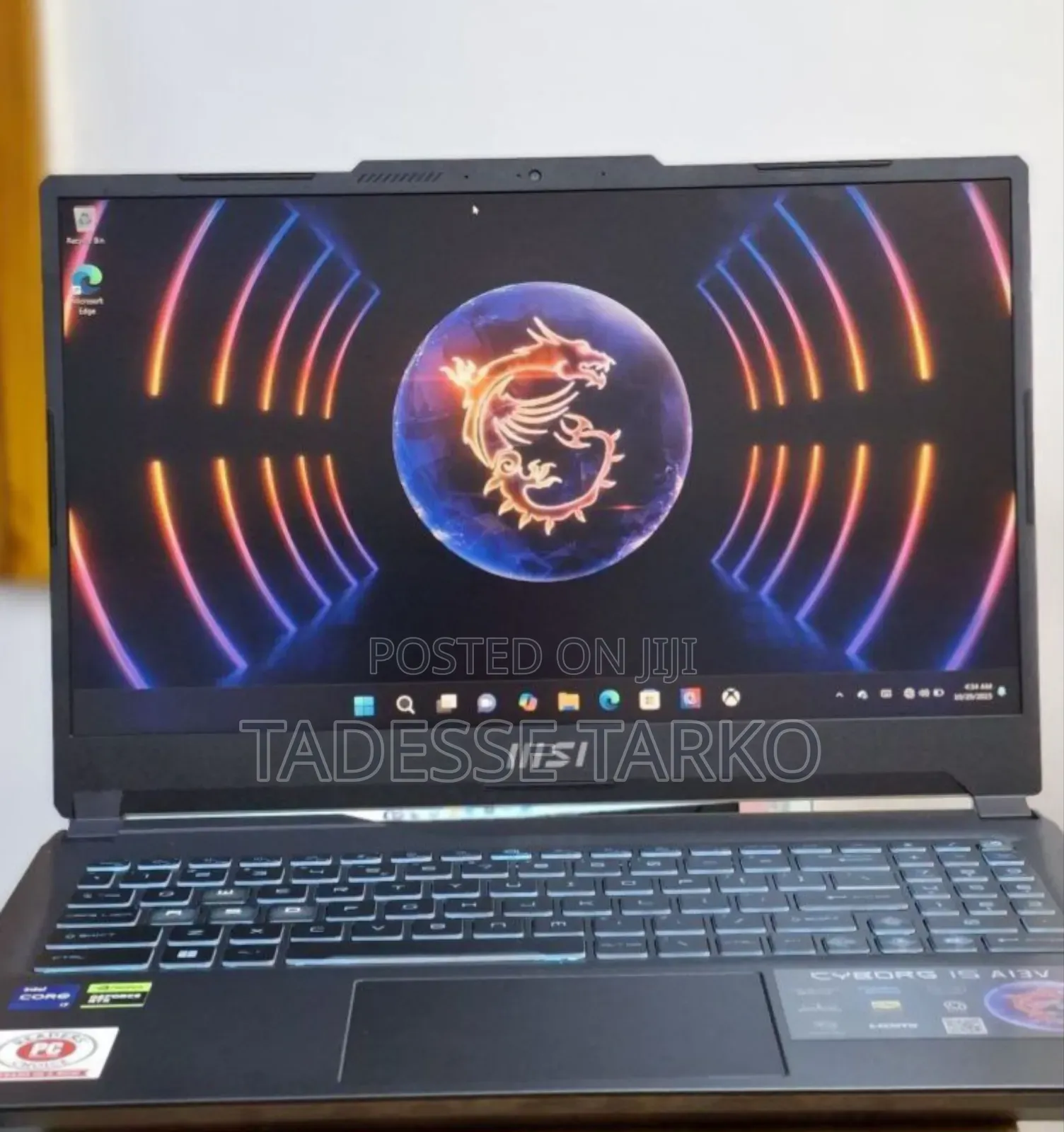 New Laptop MSI Cyborg 15 16GB Intel Core i7 SSD 512GB