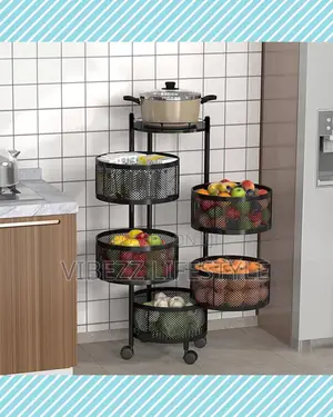 5 Layer Moveable Kitchen Storage Rack
