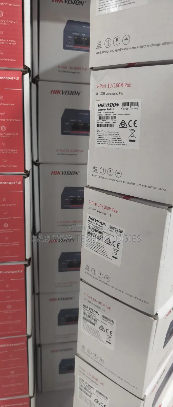 Hikvision Smart Managed Poe Switch – 4-Port 10/100mbps Poe Ethernet