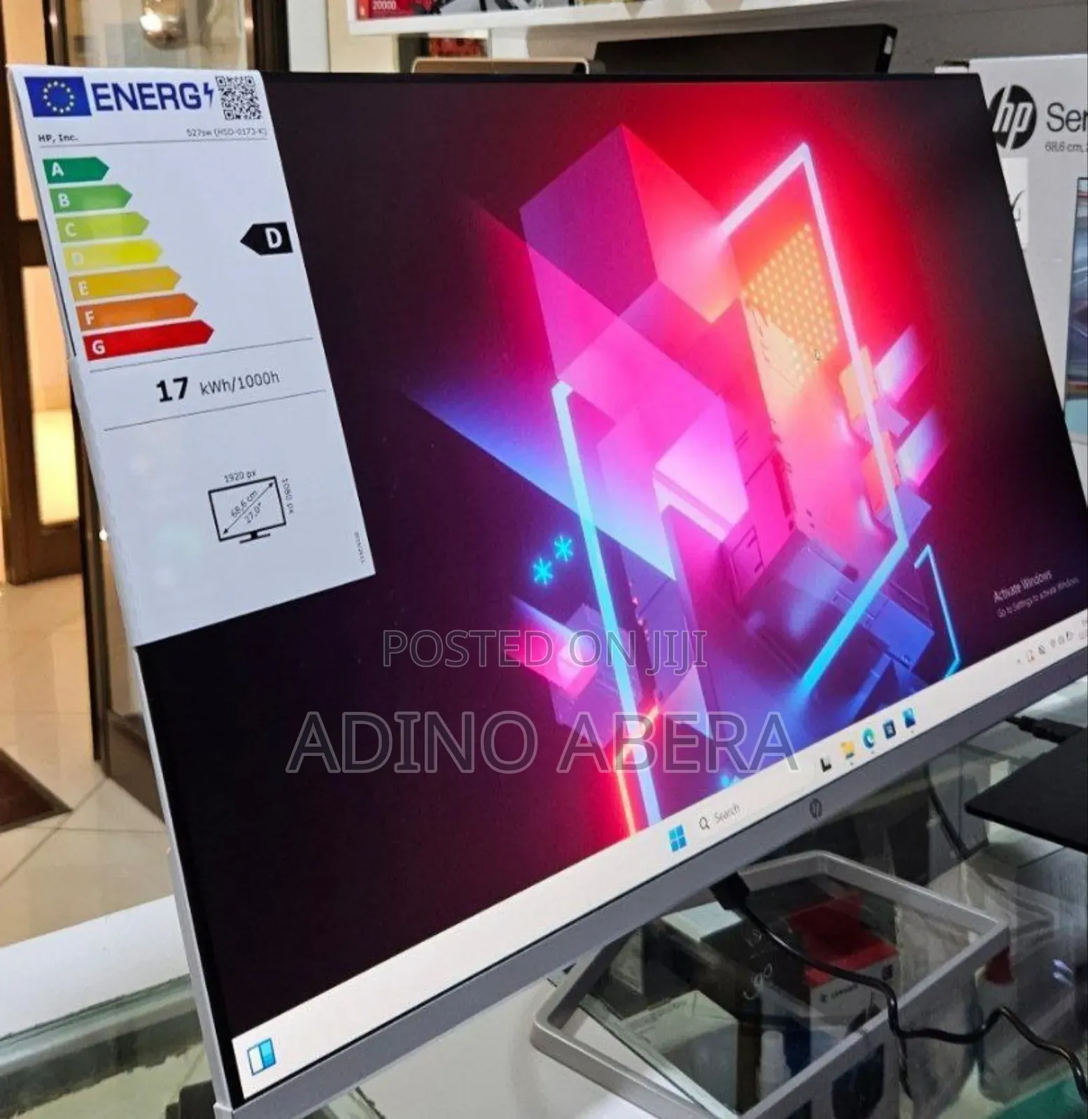 Brand New White Monitor Quantity Available Hp 27" Inch Mo