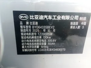 New BYD Yuan Up 2025 White