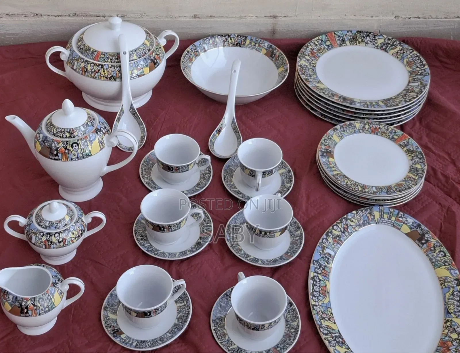 35 Pc Ethiopian Traditional Dinner Set
