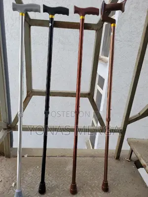 Walking Stick. It’S Made of Oxidised Aluminium