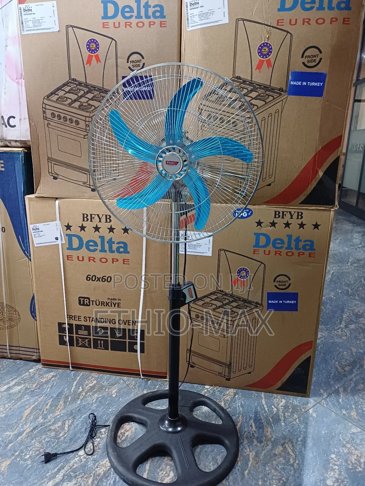 18” Standing Fan – Strong Air Flow | Adjustable Height | Original