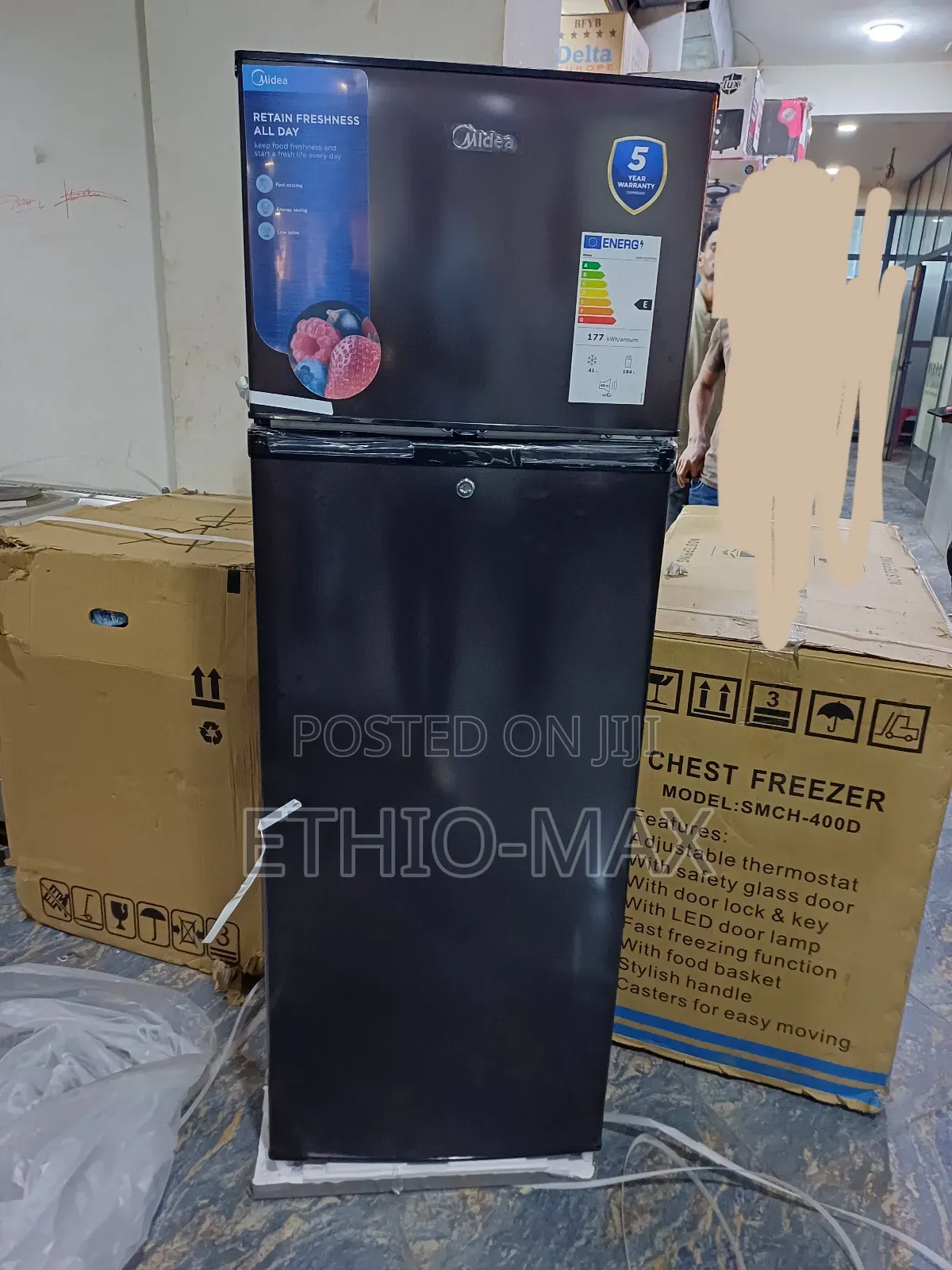 Midea Refrigerator 333 Liter – Original Strong Cooling | Energy Saver