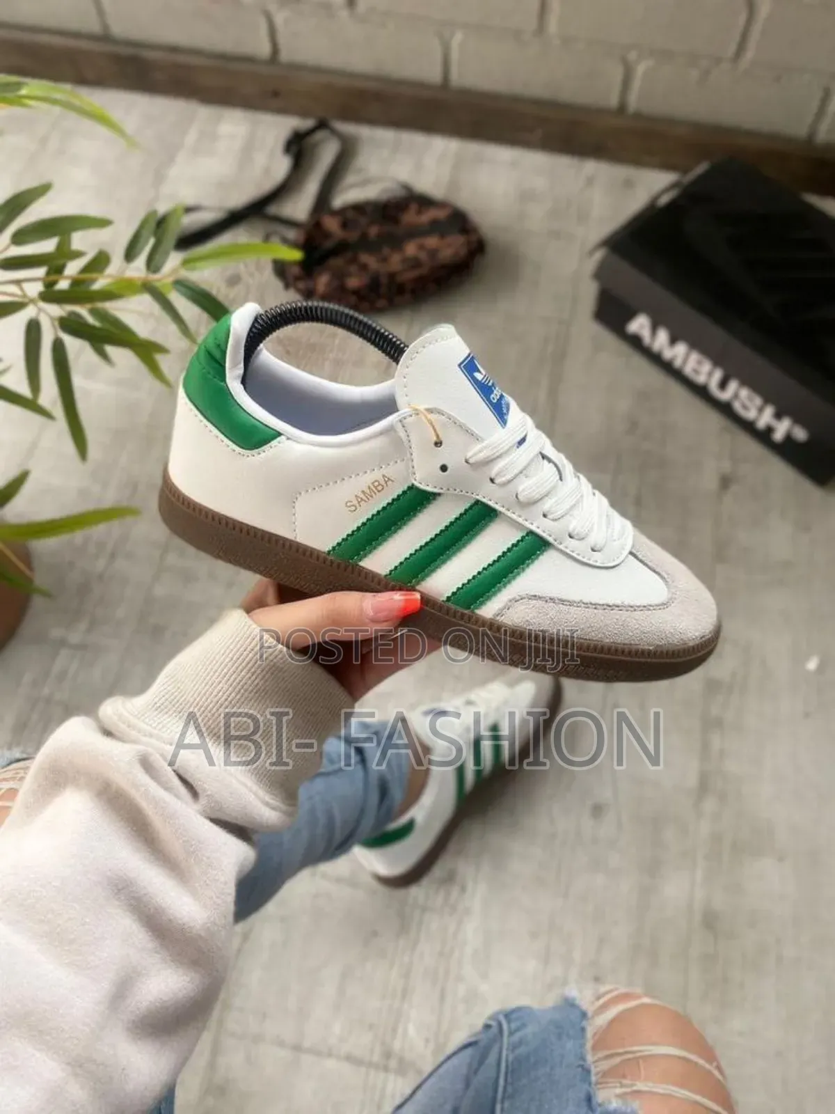 Adidas Samba Green Og Shoes