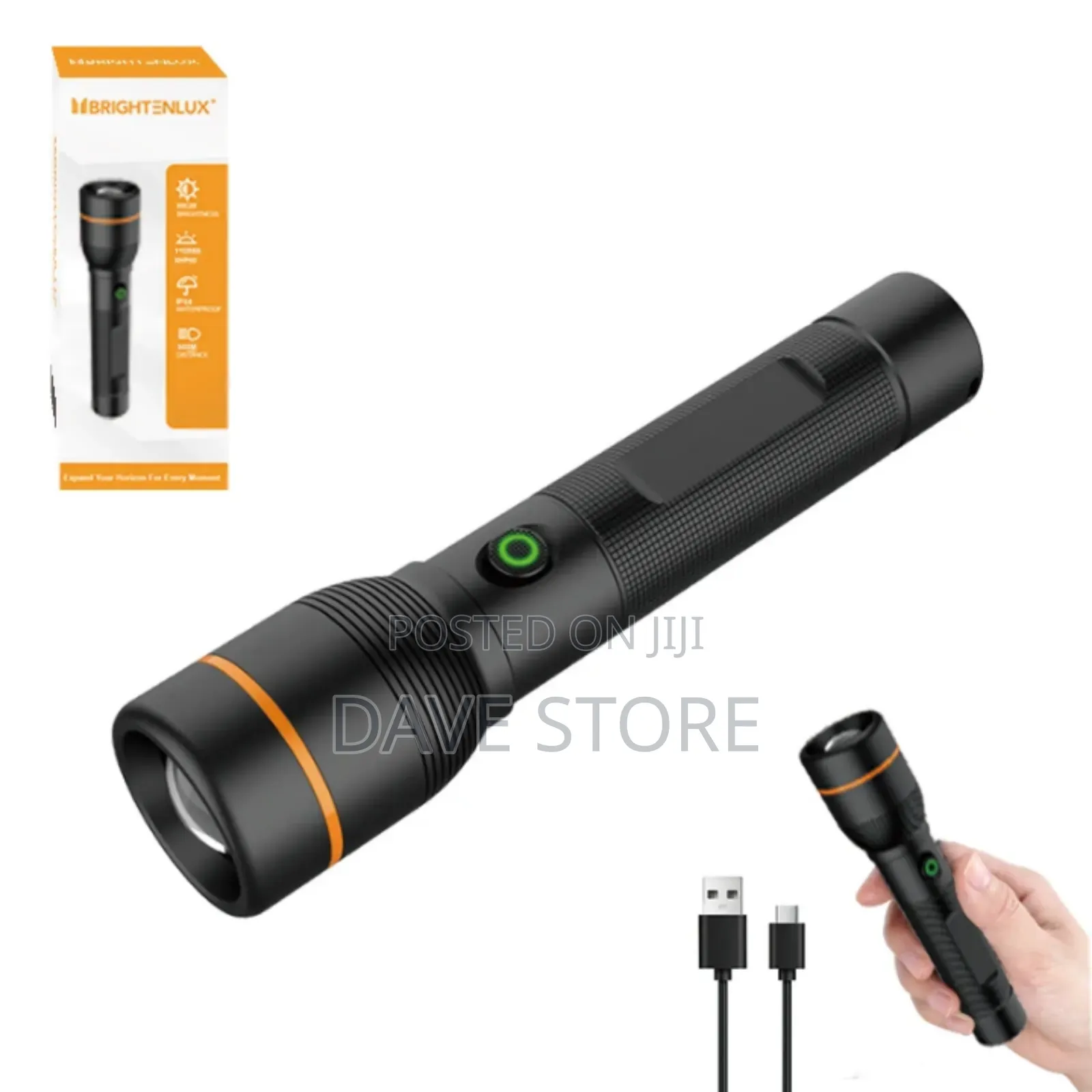 Porodo Rechargeable Flashlight