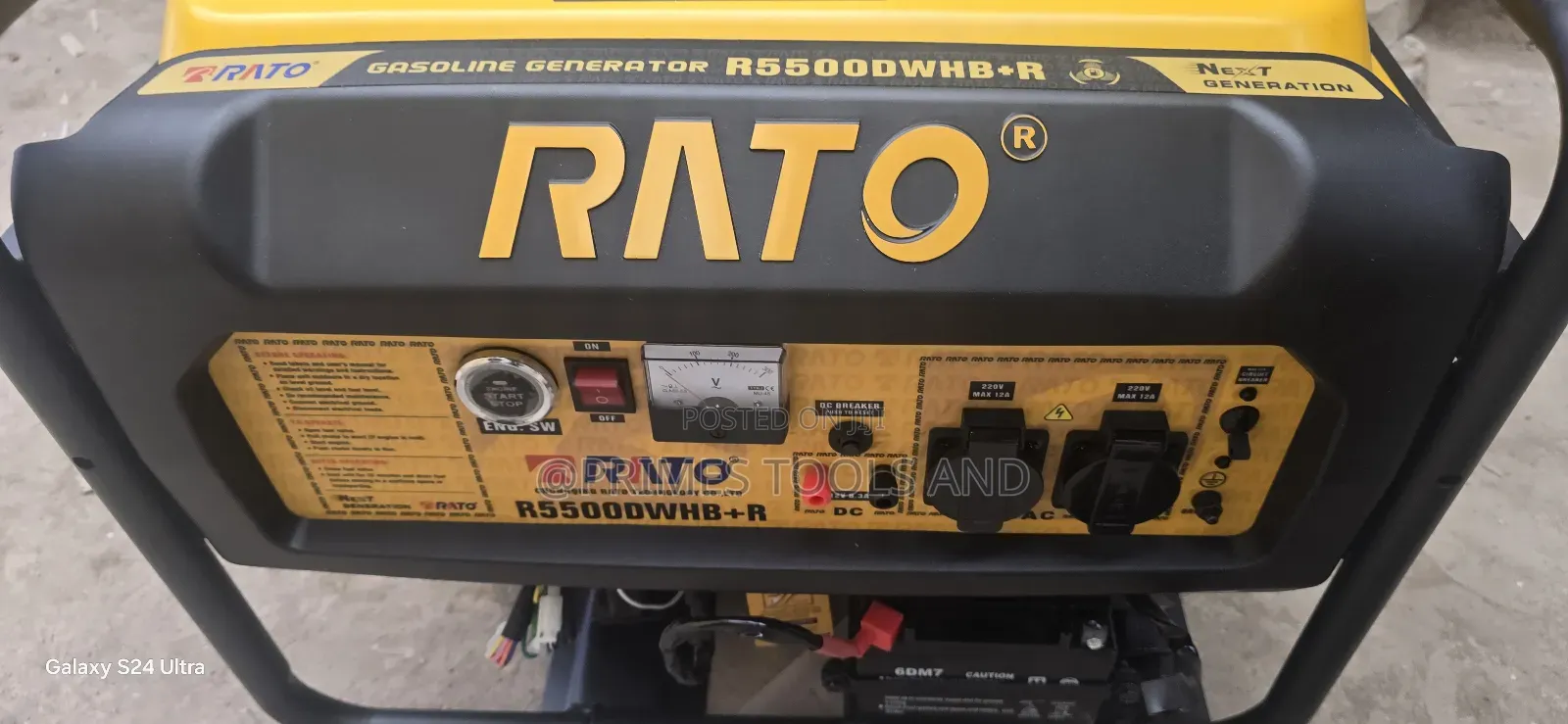 Rato R5500dwhb+R የነዳጅ ጀነሬተር | 5500w Gasoline Generator