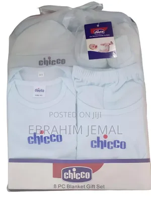Chicco 8 Pc Blanket Gift Set 100% Cotton