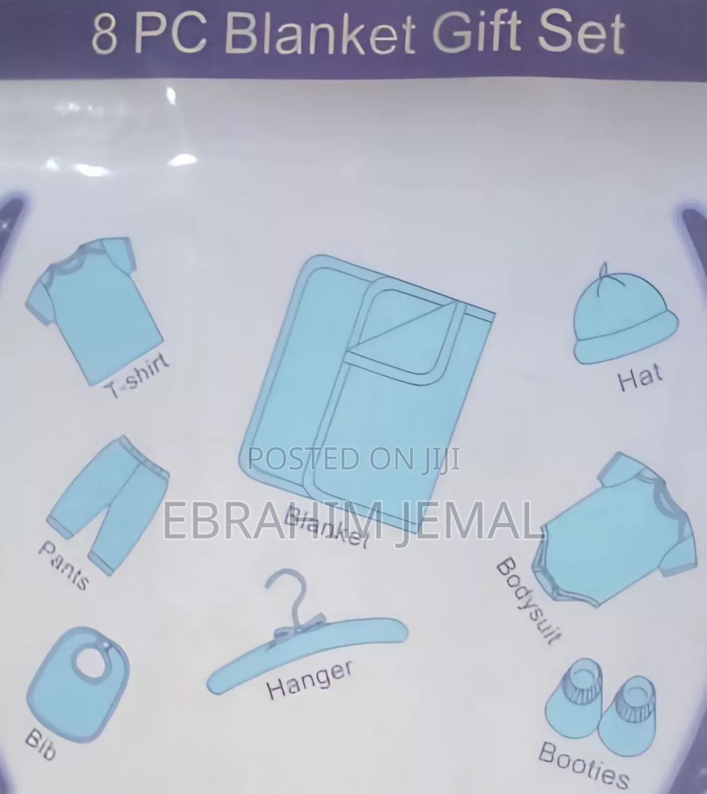 Chicco 8 Pc Blanket Gift Set 100% Cotton