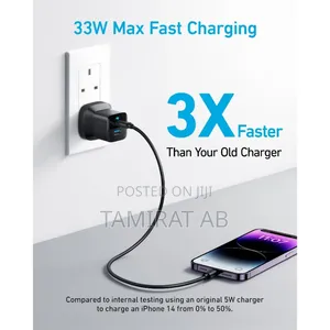Anker 323 33w Dual Port Charger With Usb-C Cable