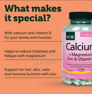 H B Calcium +Magenesium Zinc Vitamin D