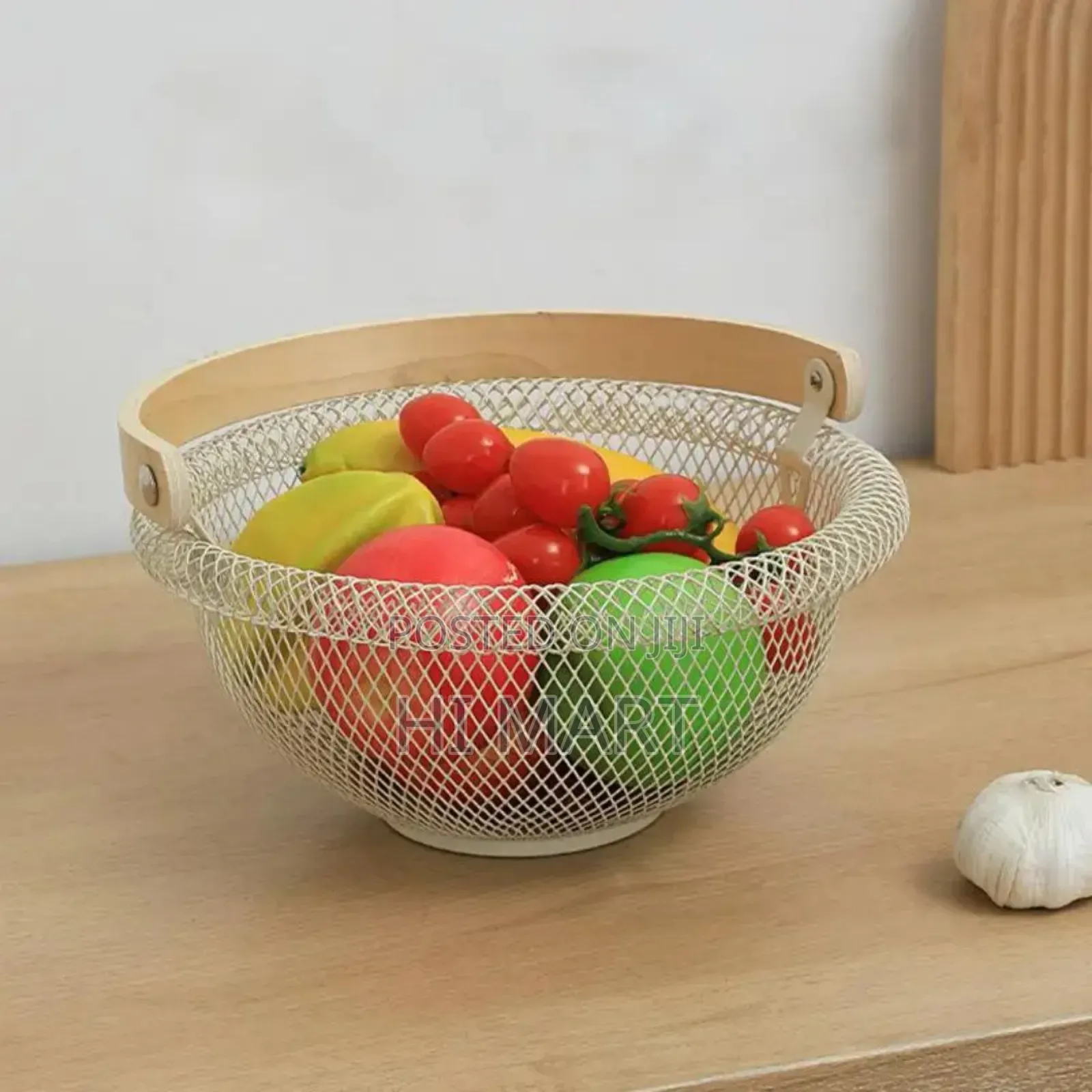 Round Metal Mesh Fruit Storage Basket
