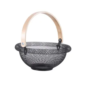 Round Metal Mesh Fruit Storage Basket