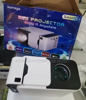 Borrego T6 Ultra Hd Android Projector • Projection Size: Abou