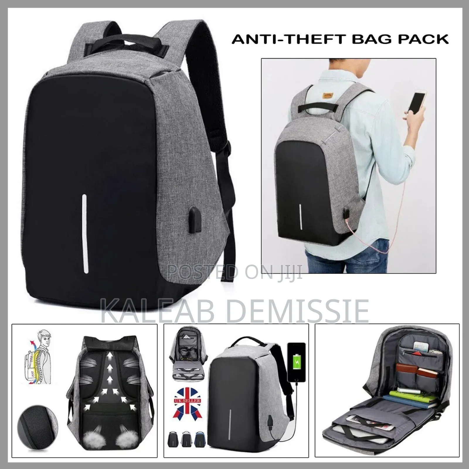 Anti-Theft Laptop Backpack