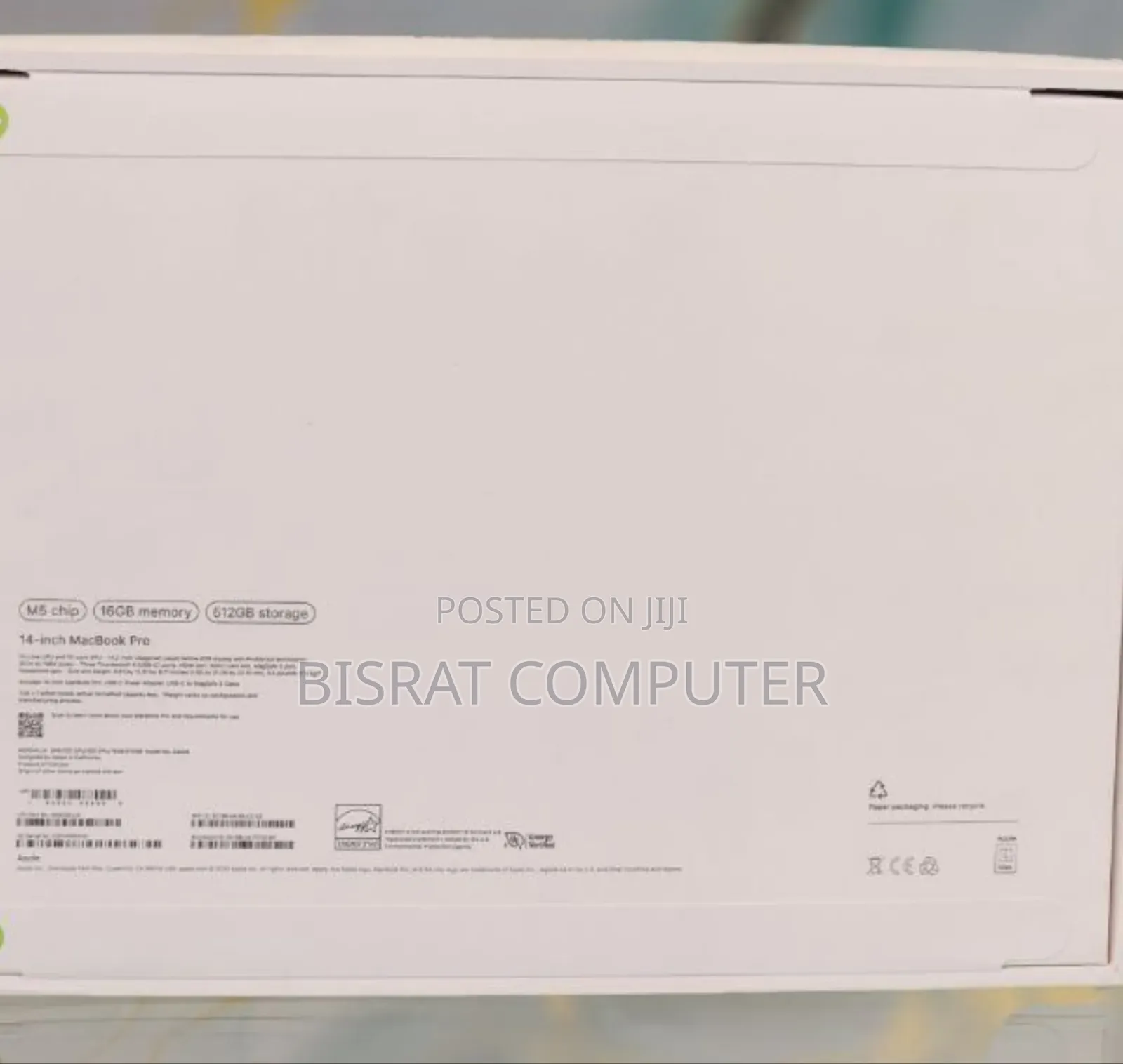 New Laptop Apple MacBook 16GB Apple M5 SSD 512GB