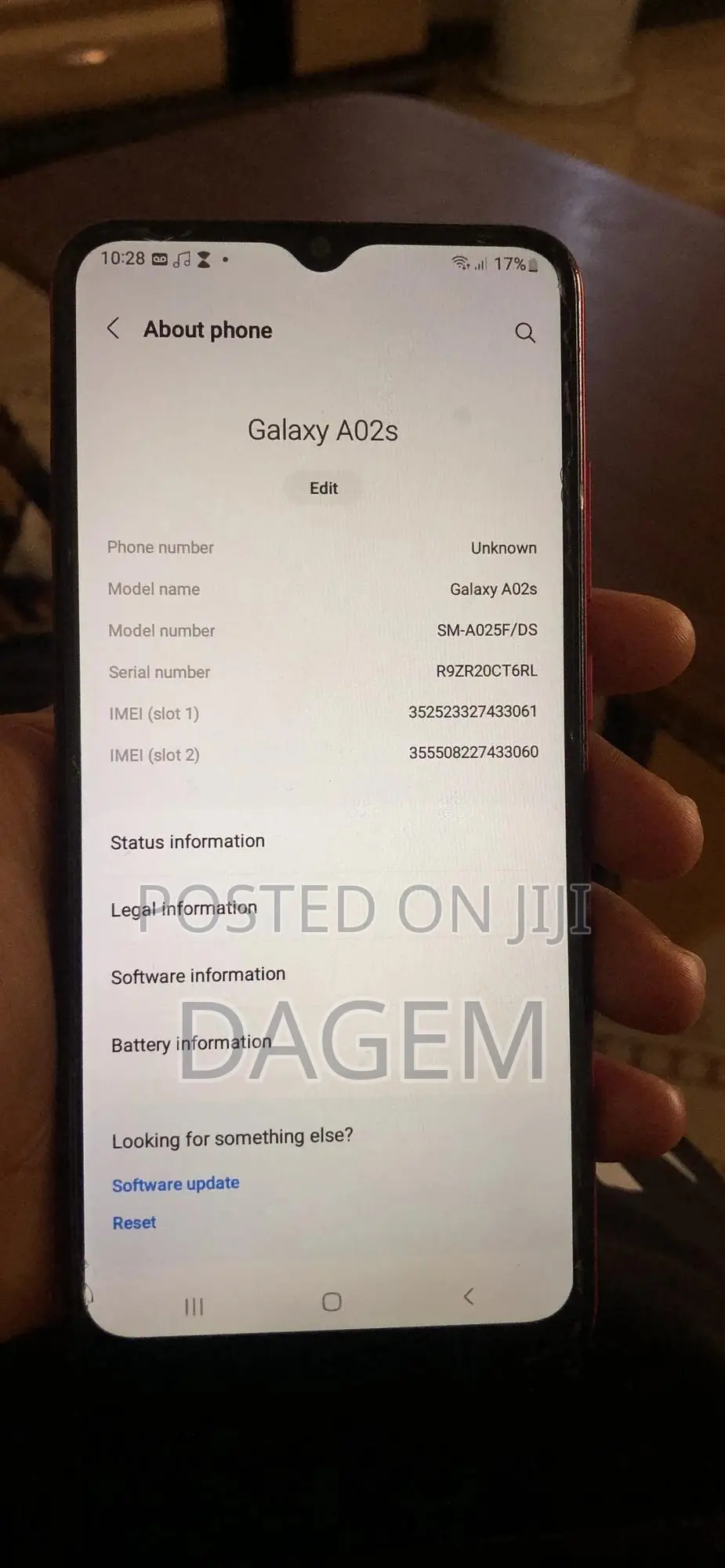 Samsung Galaxy A02 32 GB Red