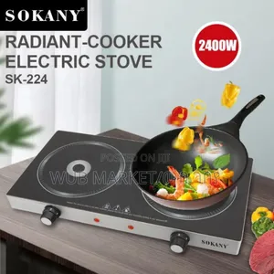 Sokany Double Radiant Electric Stove (Sk-224)