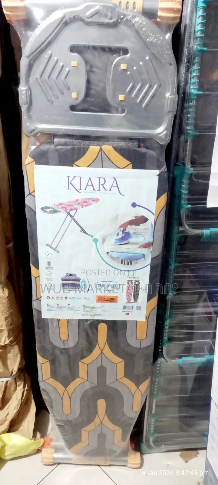 Kiara Premium Ironing Board የቱርክ የልብስ መተኮሻ ቦርድ (ትልቁ)