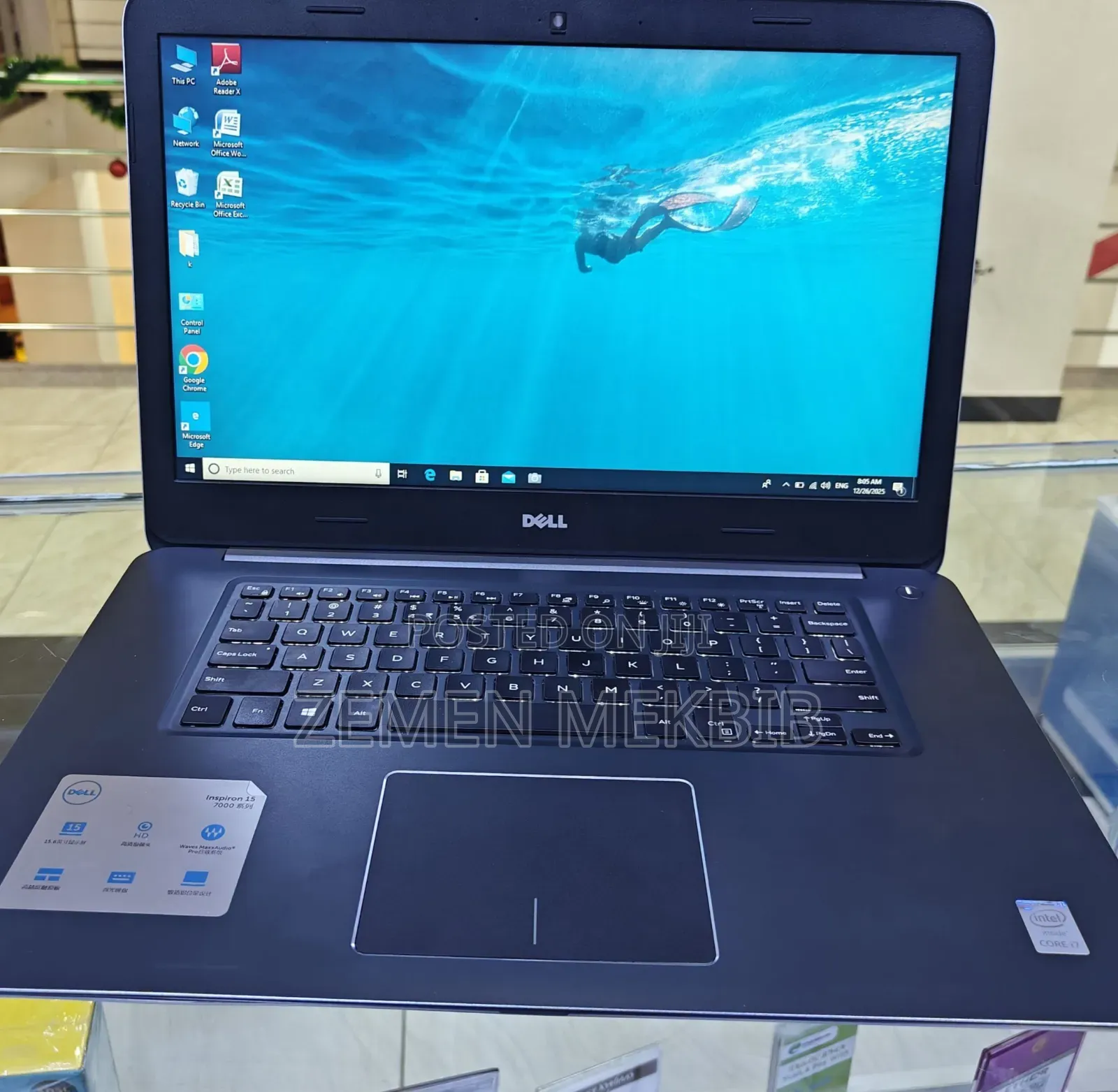 New Laptop Dell 8GB Intel Core I7 HDD 1T