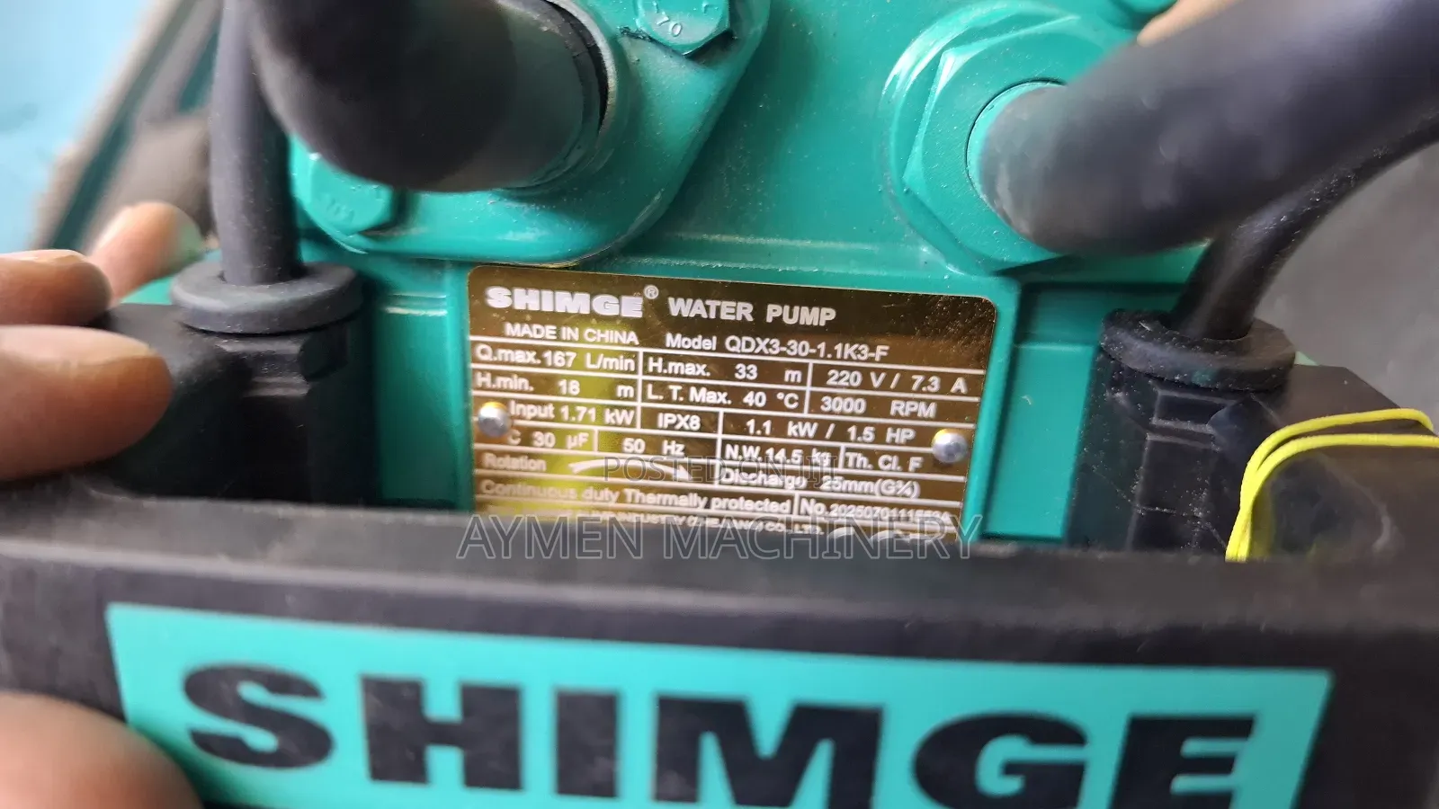 Shimge Submersible Pump 1.5hp